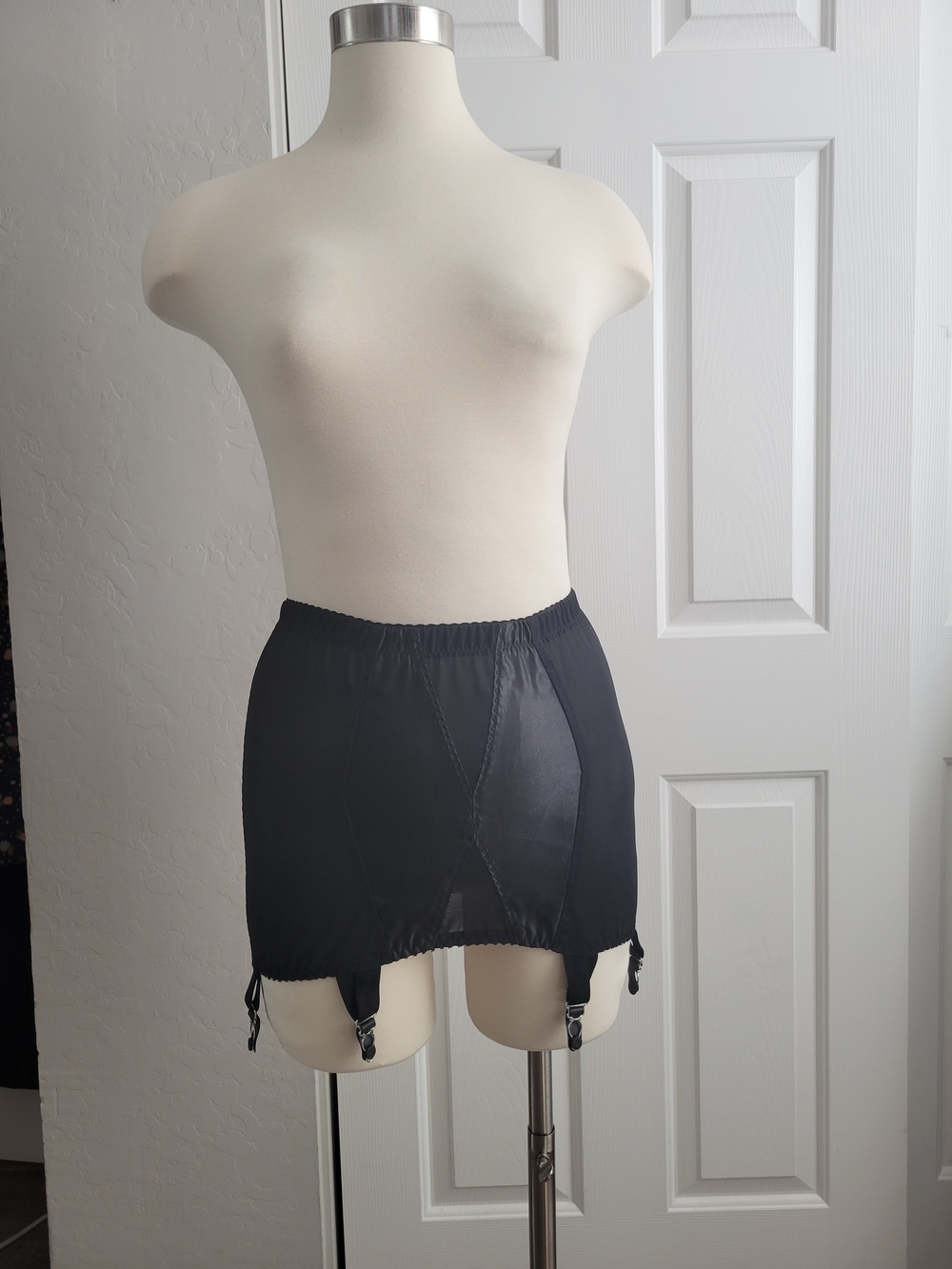 What Katie Did Black Garter Slip Skirt
